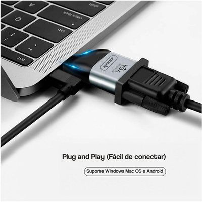 Conversor Tipo C Vga P-celulares Tablets Macbooks Notebooks