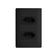Conjunto Fame Habitat Black - 2 Tomadas 20a