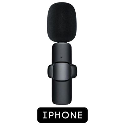 Microfone Lapela Wireless Sem Fio Para Lightning