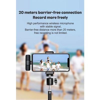 Microfone Lapela Wireless Sem Fio Para Lightning