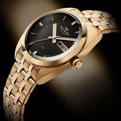 Relógio Technos Masculino Automatico Dourado - 8205or/1p