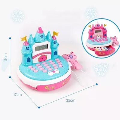 Brinquedo Caixa Registradora Infantil Castelo Azul Fenix