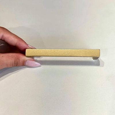Puxador de Gaveta Dourado 10cm Oeiras 1688 Móveis Planejado Alça Torralba