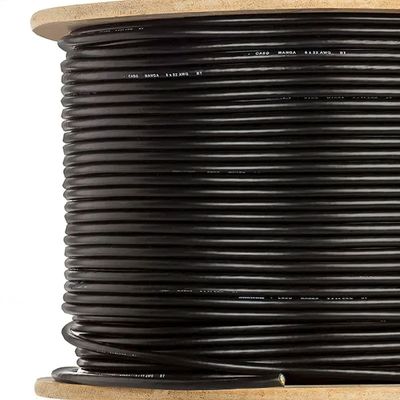 Cabo Manga 2x22 AWG - com Blindagem Preto - 2 Metros