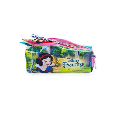 Estojo Escolar Feminino Branca de Neve Rosa U / Rosa