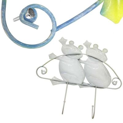 Gancho Metal Duplo Kit 4 Uni Enfeite Sapinho Decoraçao Casa Parede Quarto Pendura Bone Bolsa Chapeu