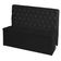 Kit Cabeceira De Cama E Calçadeira Baú Estrela Queen 160 Cm Suede Capitonê Preto Casa Móveis E Decoração