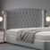Cabeceira De Cama Box Luxo Queen 160 Cm Suede Prata Do Lar Móveis