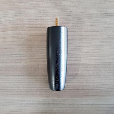 1 Pe De Cama 13cm Preto Peça Reposição Pés De Madeira Para Camas Box Solteiro Pés Para Móveis Preto