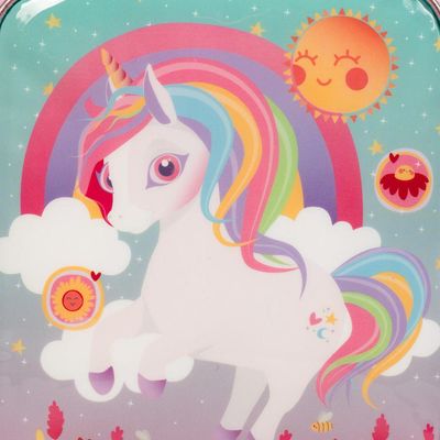 Lancheira Térmica Infantil Feminina Unicórnio Rainbow U / Roxo
