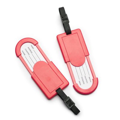 Etiqueta Retratil para Bagagem Vermelho U / Vermelho