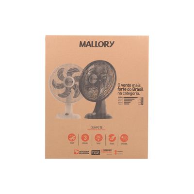 Ventilador de Mesa Mallory 6 Pás Olimpo TS - 40cm 110V