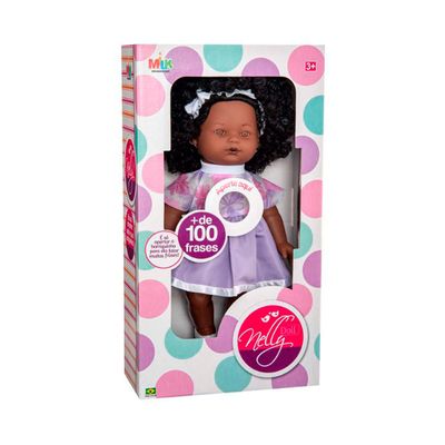 Boneca Milk Nelly Doll Negra