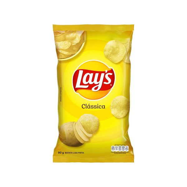 Batata Lays Clássica 80g Batata Lays Clássica 80g