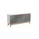 Aparador Kappesberg 4 Portas Branco/chumbo 156cm