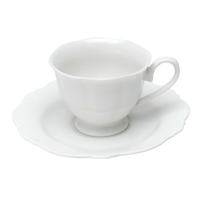 Jogo de xícaras de café em porcelana Wolff Maldivas 6 peças 80ml branca