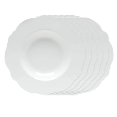 Jogo de pratos fundo de porcelana Wolff Maldivas 6 peças 23cm