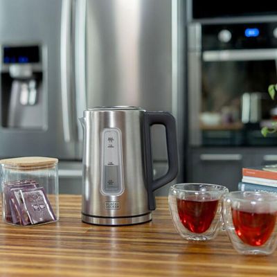 Chaleira elétrica Black+Decker KEPG Gourmand Gris 1,7L em inox