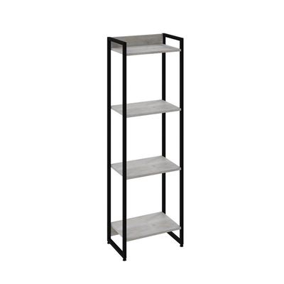 Estante Dynamica 45x30x146cm C/04 Prateleiras Snow / Est.preta Snow / Est.preta