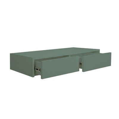 Aparador Penteadeira Console Suspenso Verde Laca