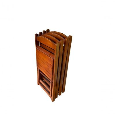 Conjunto Dobrável Bar Restaurantes 1 Mesa 4 Cadeiras Mel Kit