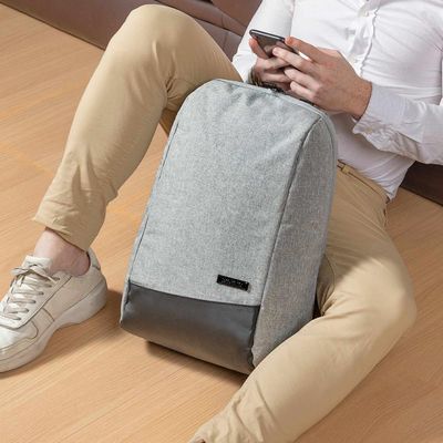 Mochila Masculina Executiva para Notebook Antifurto Cinza U / Cinza
