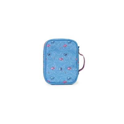 Estojo Escolar Feminino Stitch e Angel Azul U / Azul