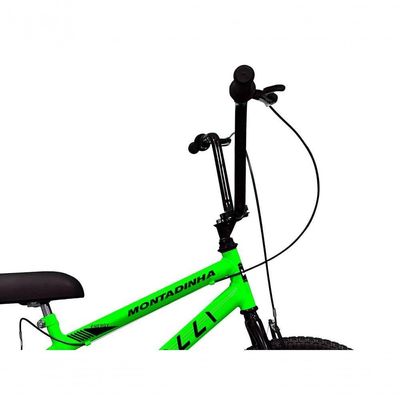 Bicicleta Colli Montadinha Aro 20 Selim Mobik Bagageiro Cor Amarelo Neon Tamanho Do Quadro 12 Verde