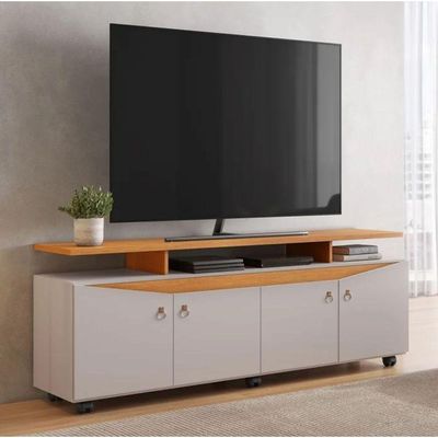 Rack Elogio Para Até 65" Jcm Movelaria Off/cinamomo