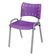 Cadeira Iso Base Cinza Escola, Escritório Violeta - Kit 3 Un