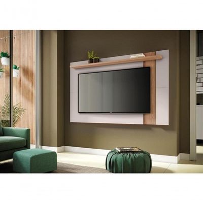 Painel Extensivel Para Ate 70 Polegadas Doha Off-white Matte Freijo