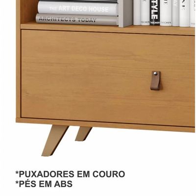 Livreiro Giga 1 Gaveta Jcm Movelaria - Cinamomo/off