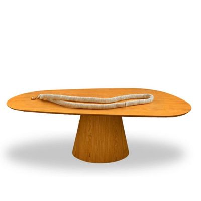 Mesa Oval Organica Em Freijo 198x122