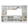 Armário De Cozinha Completa 100% Mdf 290 Cm Smart Madesa 01 Branco
