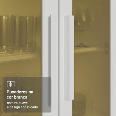 Armário De Cozinha Completa 100% Mdf 300 Cm Smart Madesa 04 Branco
