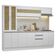 Armário De Cozinha Completa 100% Mdf 240 Cm Smart Madesa 01 Branco