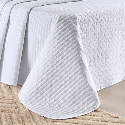 Cobre Leito Verity King 03 Peças - predominância da cor Branco