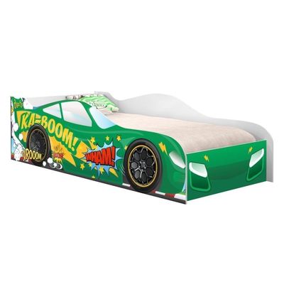 Cama Carro Kaboom Stylo Verde Solteiro