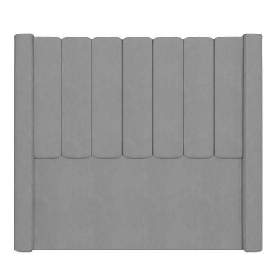 Cabeceira Casal Queen Cama 160cm Claire I02 Veludo Cinza - Mpozenato