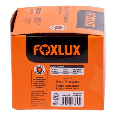 Relé Fotoelétrico Bivolt Cinza 3 Unidades Foxlux