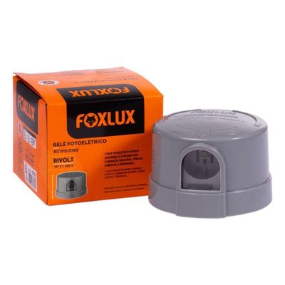 Relé Fotoelétrico Bivolt Cinza 3 Unidades Foxlux