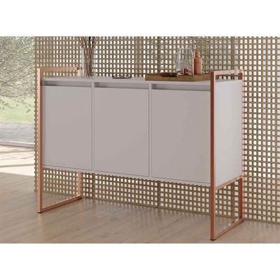 Aparador Estilo Industrial Buffet Com 3 Portas 2 Unidades