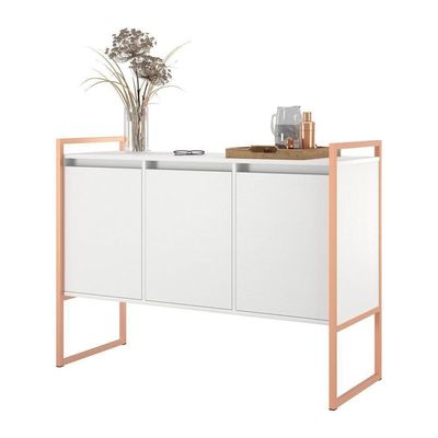 Aparador Estilo Industrial Buffet Com 3 Portas 2 Unidades