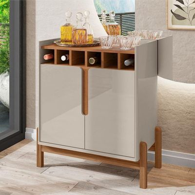 Jogo Buffet E Bar Office Off White Cedro