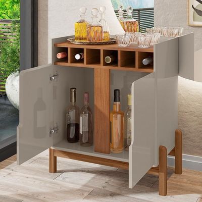 Jogo Buffet E Bar Office Off White Cedro