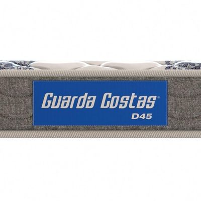 Colchão Queen Espuma D45 Guarda Costas Probel 20cm Branco/Cinza (158x198x20cm)