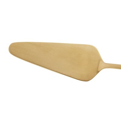 Espátula para bolo em aço inox Wolff Berna 2x4,5x23cm dourado fosco