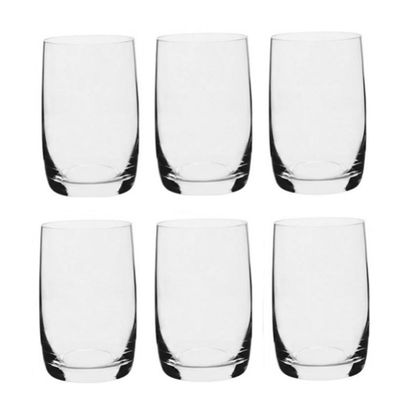 Jogo de copos de água longo em cristal Bohemia Ideal 380ml 6 peças
