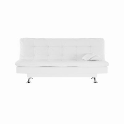 Sofá-Cama 3 Lugares Casal Autenticidade Branco