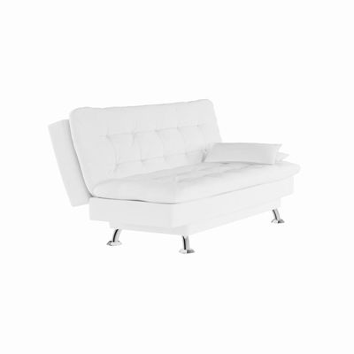 Sofá-Cama 3 Lugares Casal Autenticidade Branco